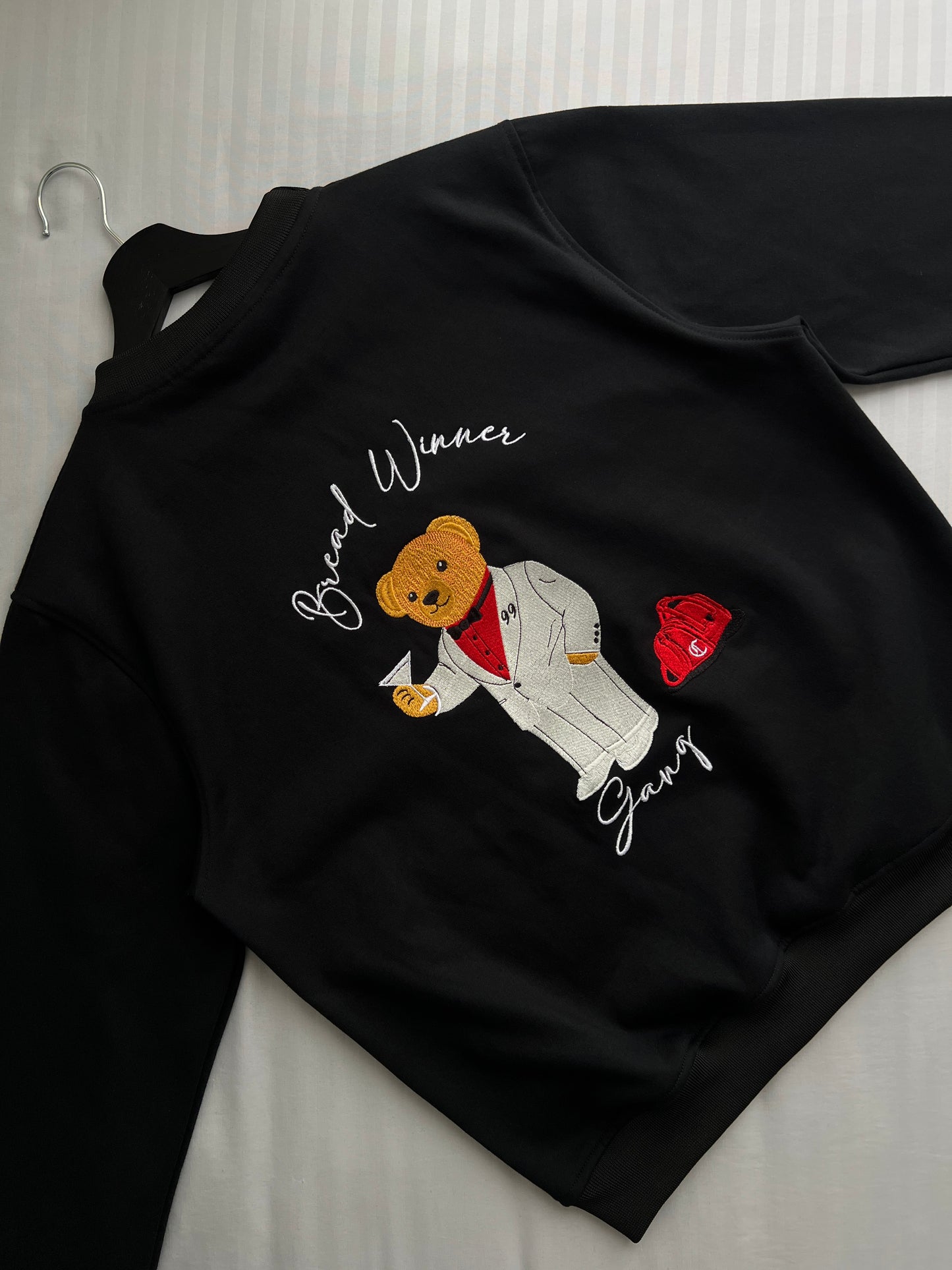 Crewneck "Bread Winner Gang" White Suit Edition