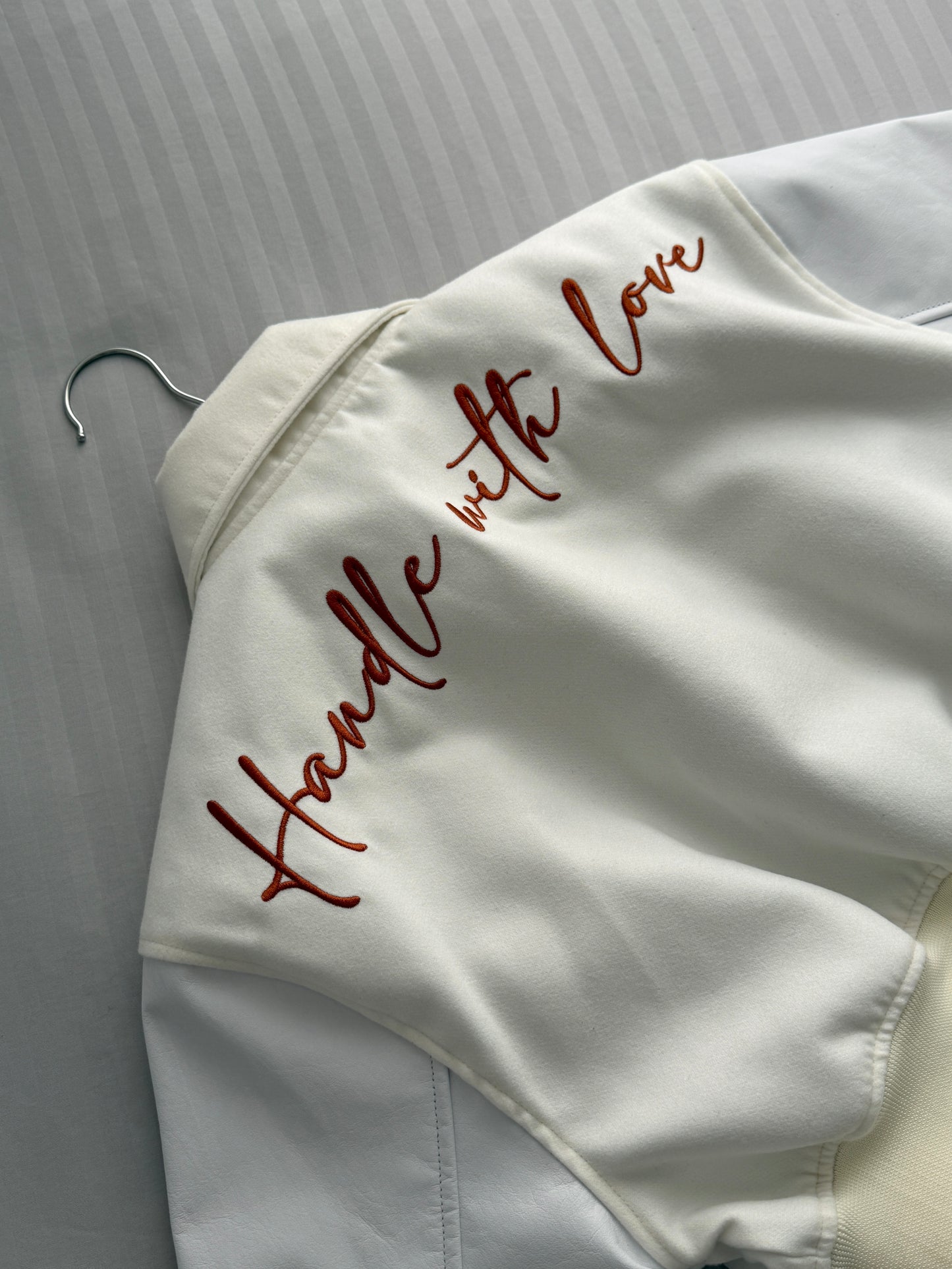 Cropped Varsity Jacket "Trust Issues"