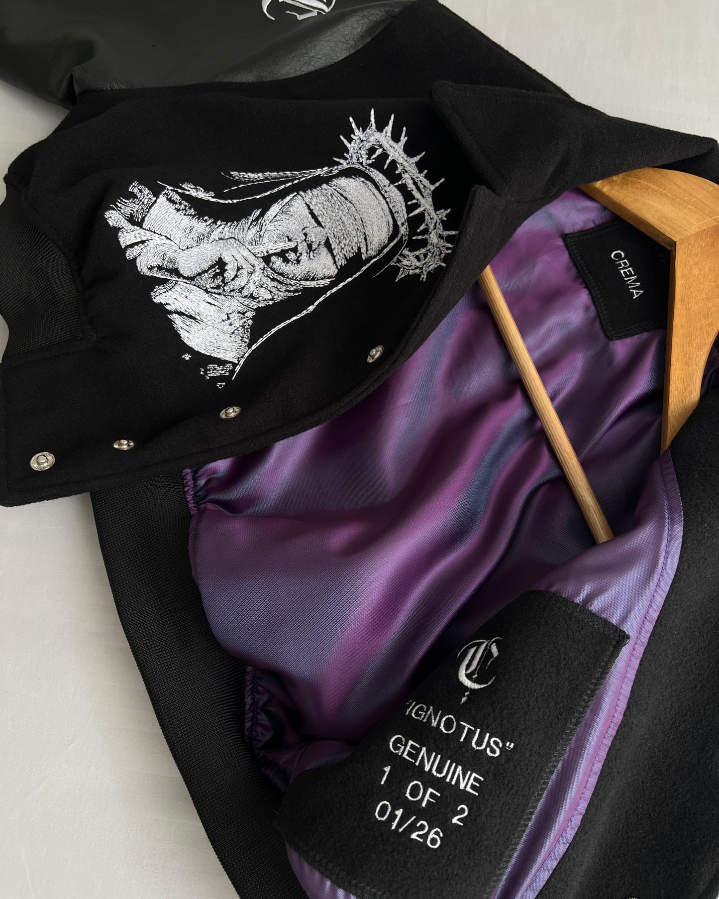 Cropped Varsity Jacket "Ignotus"